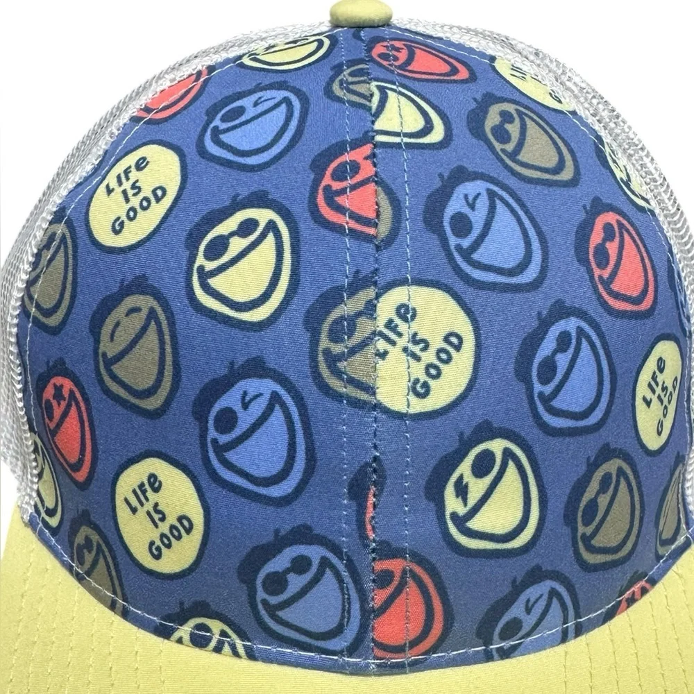 LIFE IS GOOD Core Embroidered Trucker Hat - UPF 50+ $28 Retail NWT